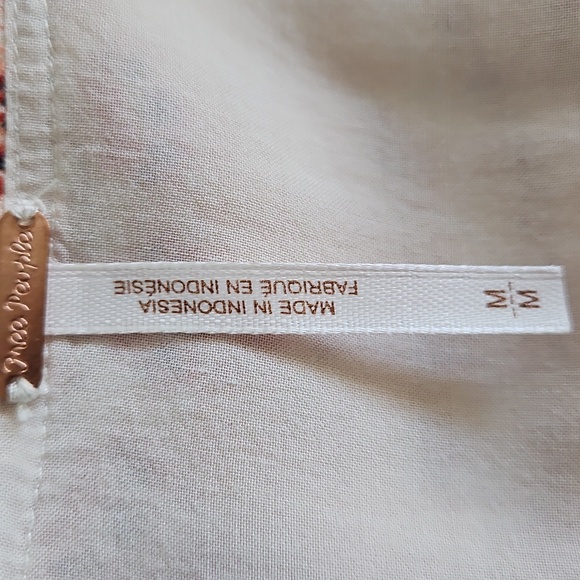 Free‎ People Flowy Bohemian Tunic Blouse Bell Sleeves Size Medium - Picture 8 of 9